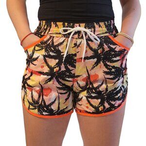 Beach Shorts, Junior Girls Bathing Trunks, Sunrise Print Style 6